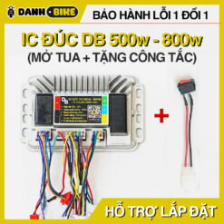 IC Đúc DB Trắng 500w - 800w Mở Tua Sẵn 48V - 60V (30A), 12 Sò, Tụ 80V